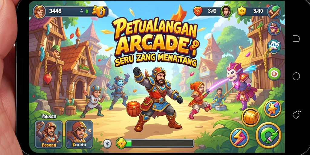 Tampilan gameplay 3446 yang seru dalam aksi.