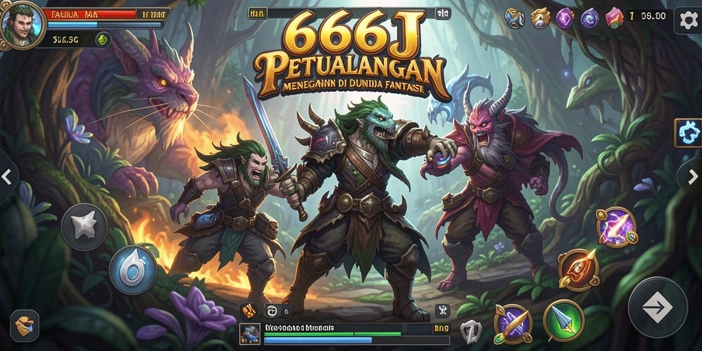 Screenshot utama 666J menampilkan gameplay petualangan yang mendebarkan.