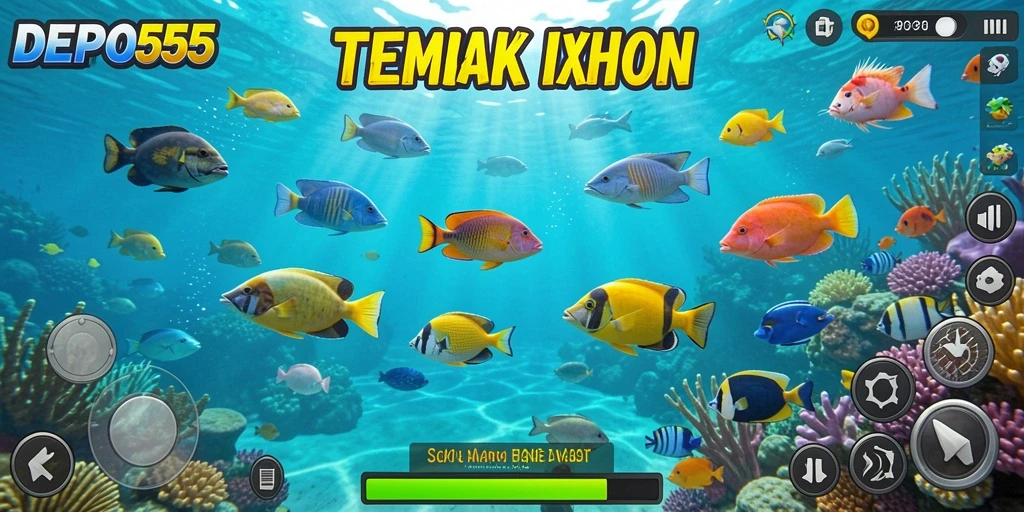 Gameplay menarik DEPO555 dengan aksi menembak ikan.
