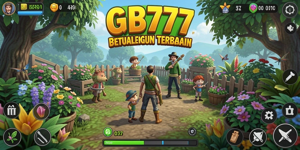 Tangkapan layar dari gameplay GB777 menampilkan aktivitas berkebun yang menarik.