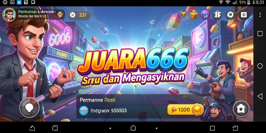 Tampilan dinamis dan menarik dari gameplay JUARA666.