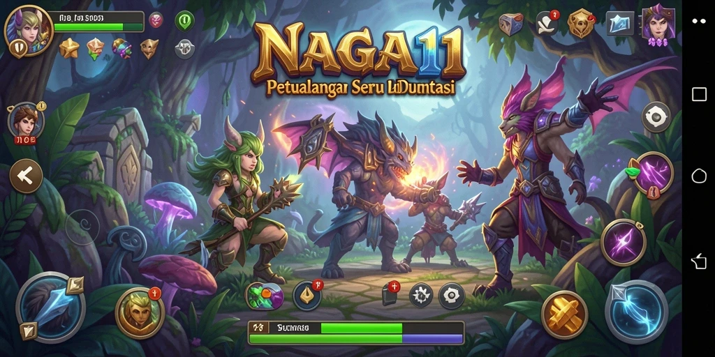 Tampilan gameplay NAGA11 yang memukau dan penuh aksi.