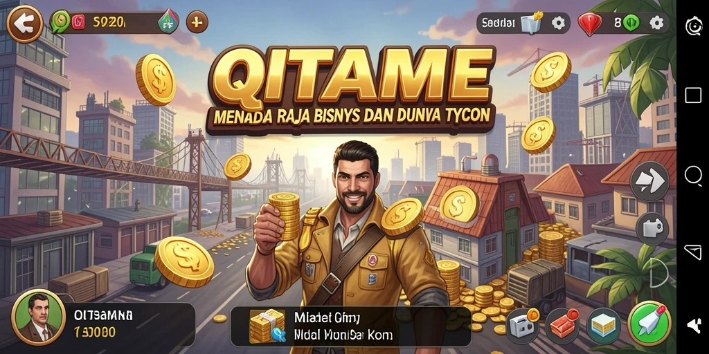 Tampilan gameplay QTGAME yang menantang dan mengasyikkan.