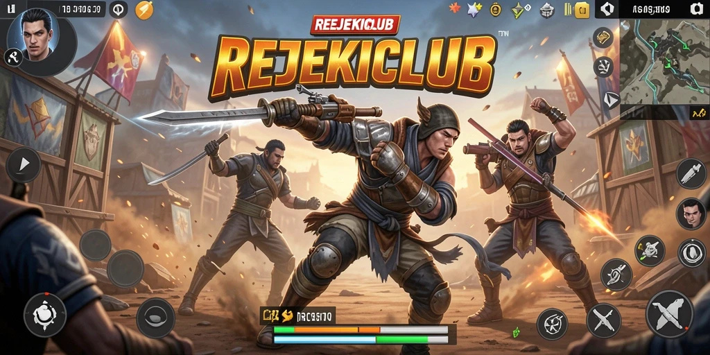 Gameplay seru saat bertempur di arena REJEKICLUB.